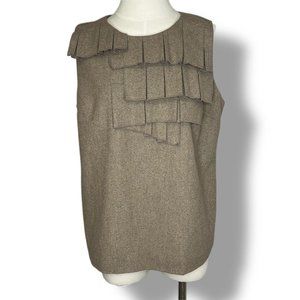 Banana Republic Brown Ruffle Blouse